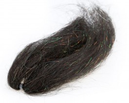 Flash Icelandic Sheep Hair, Black Blaze
